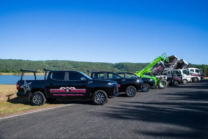 Five Star Roofing fleet